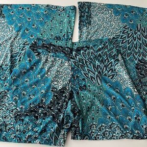 Dream Dance peacock flare pants.  Size small.  Sequin bling dotted throughout.